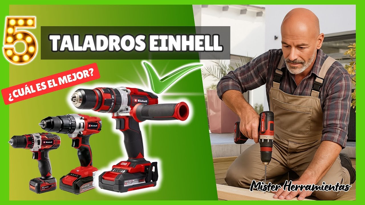 TALADRO A BATERÍA EINHELL ¿Cuál merece la pena? No te líes, comparativa de los 5 MEJORES MODELOS