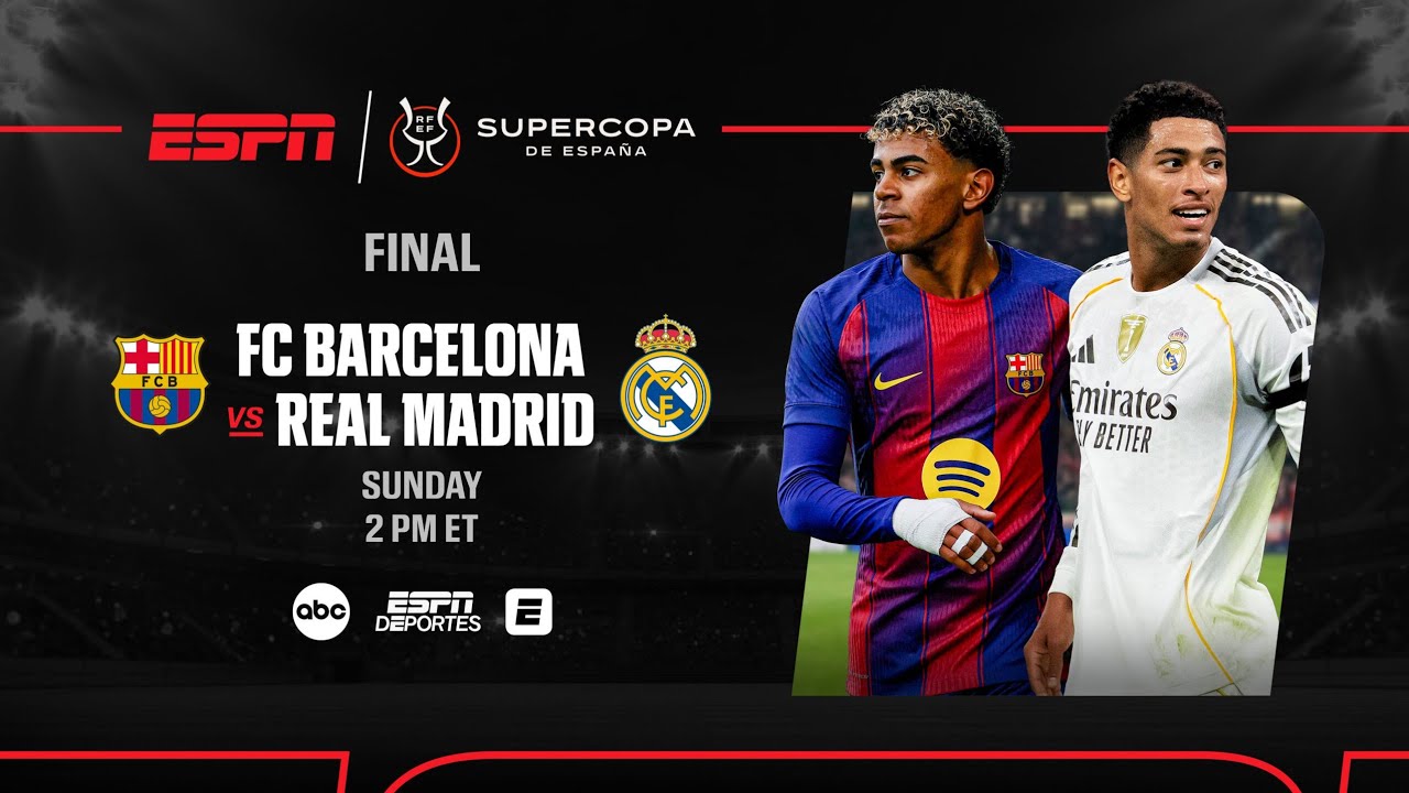 Barcelona vs Real Madrid /SUPERCOPA DE ESPAÑA/Final #envivo