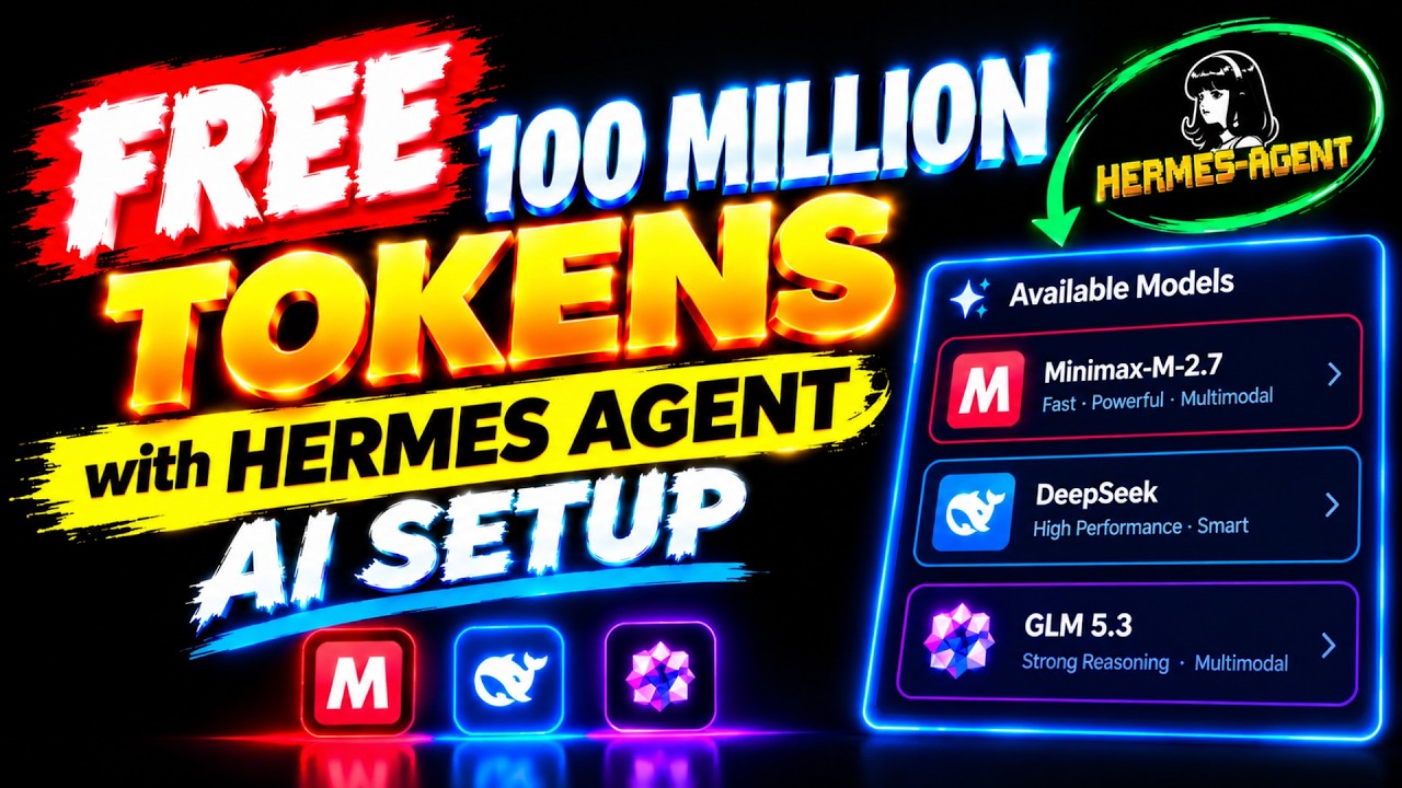 FREE 100 Million Tokens with Hermes Agent AI Setup