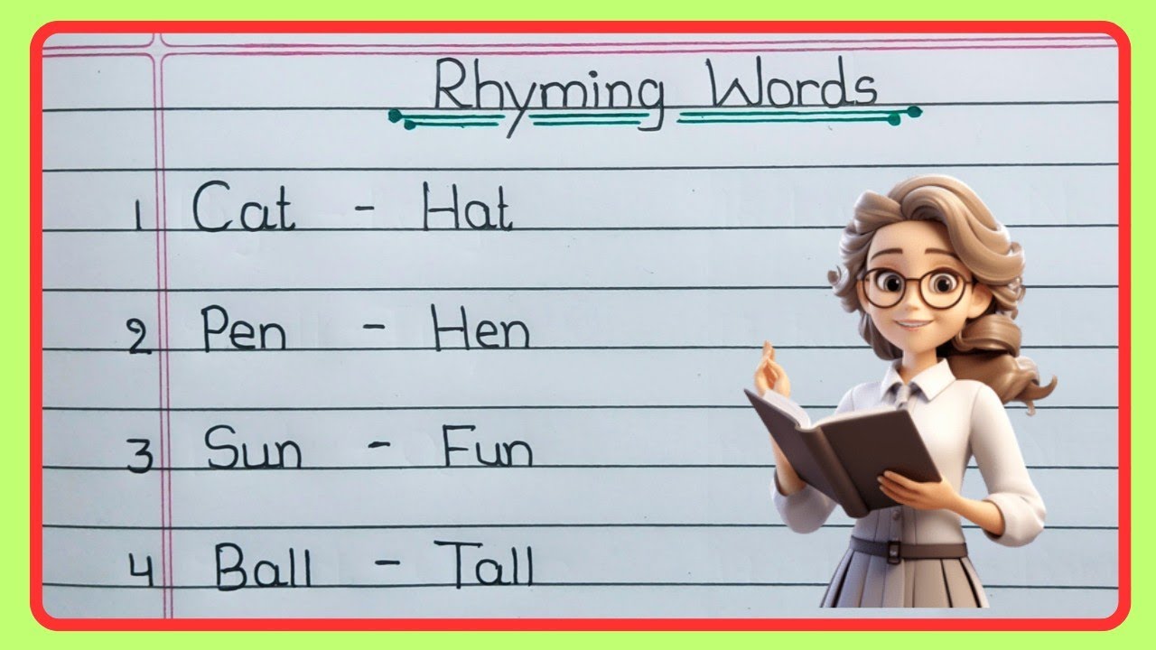 Rhyming Words for Kids | Easy English Learning | Fun Rhyming Words with Examples