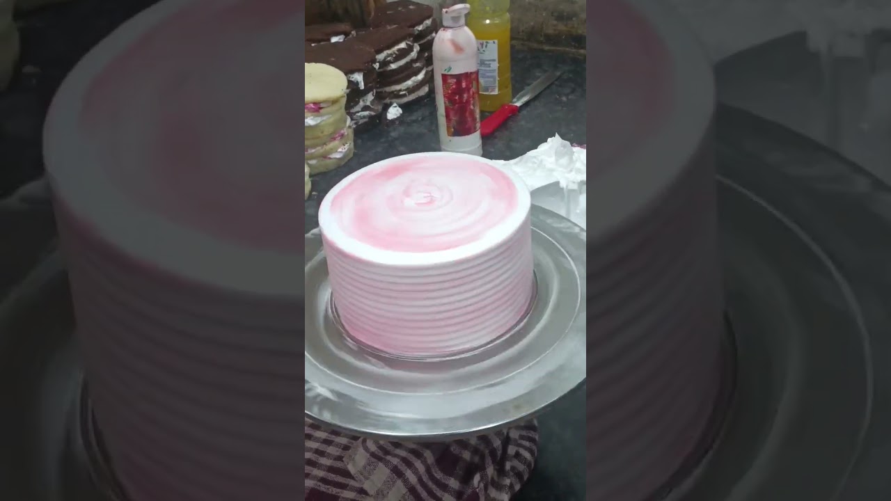 Rose faluda cake #cake  #rose #faluda #cakedecorating #trending #viralvideo