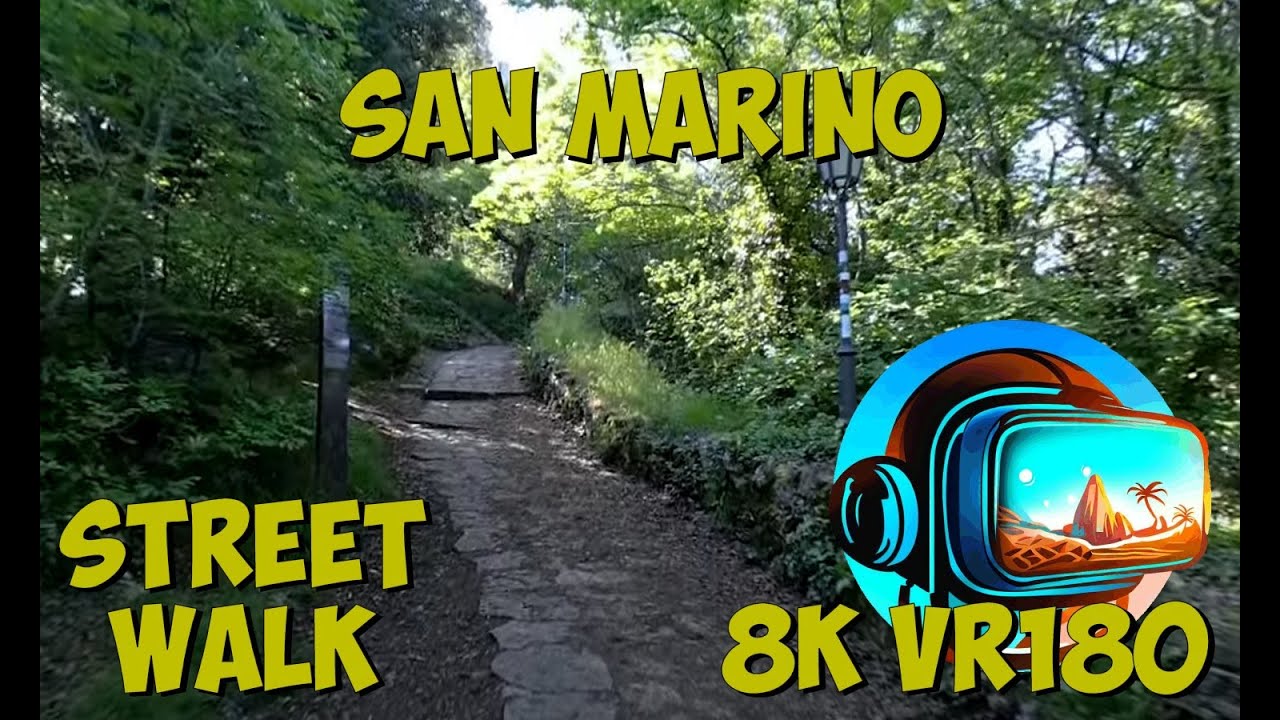 10 San Marino Walking from the second to the third tower on Mount Titano 8K 4K VR180 3D Travel