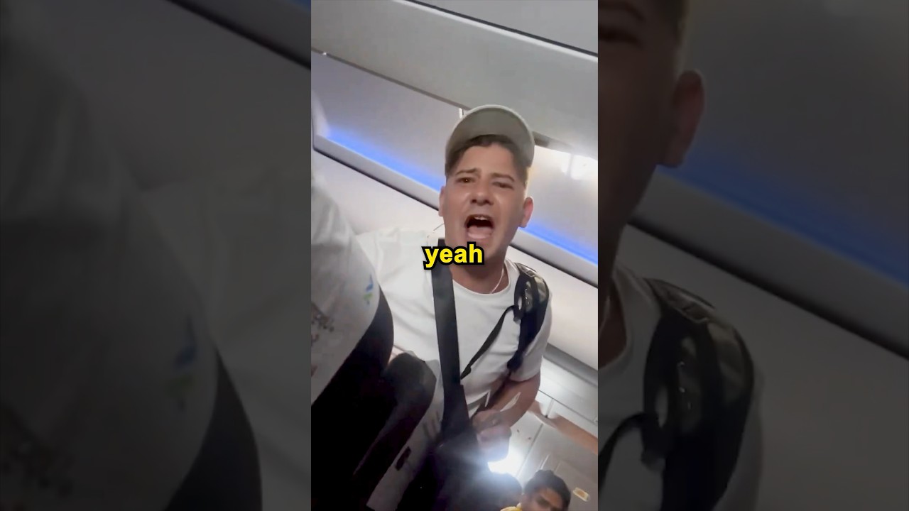 Drunk Guy Challenges Boxer on Plane