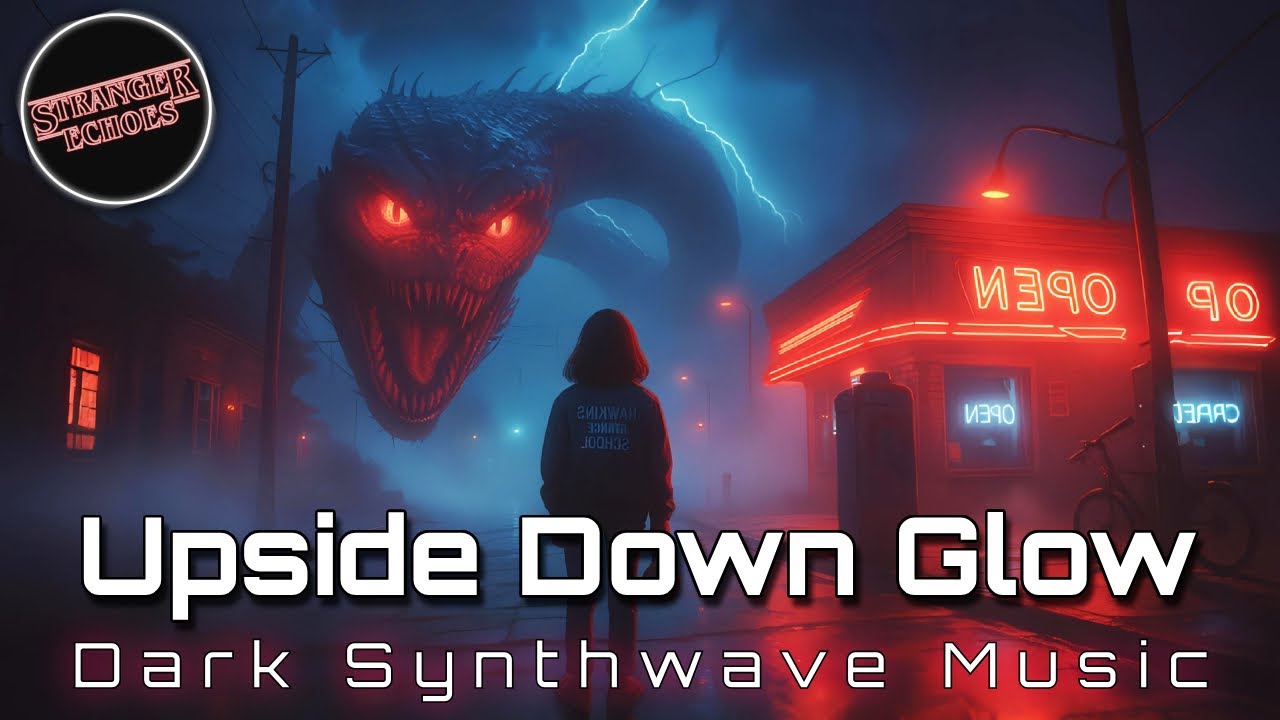 Upside Down Glow (Dark Synthwave Music) 🎧 Stranger Things | 80s Horror Instrumental