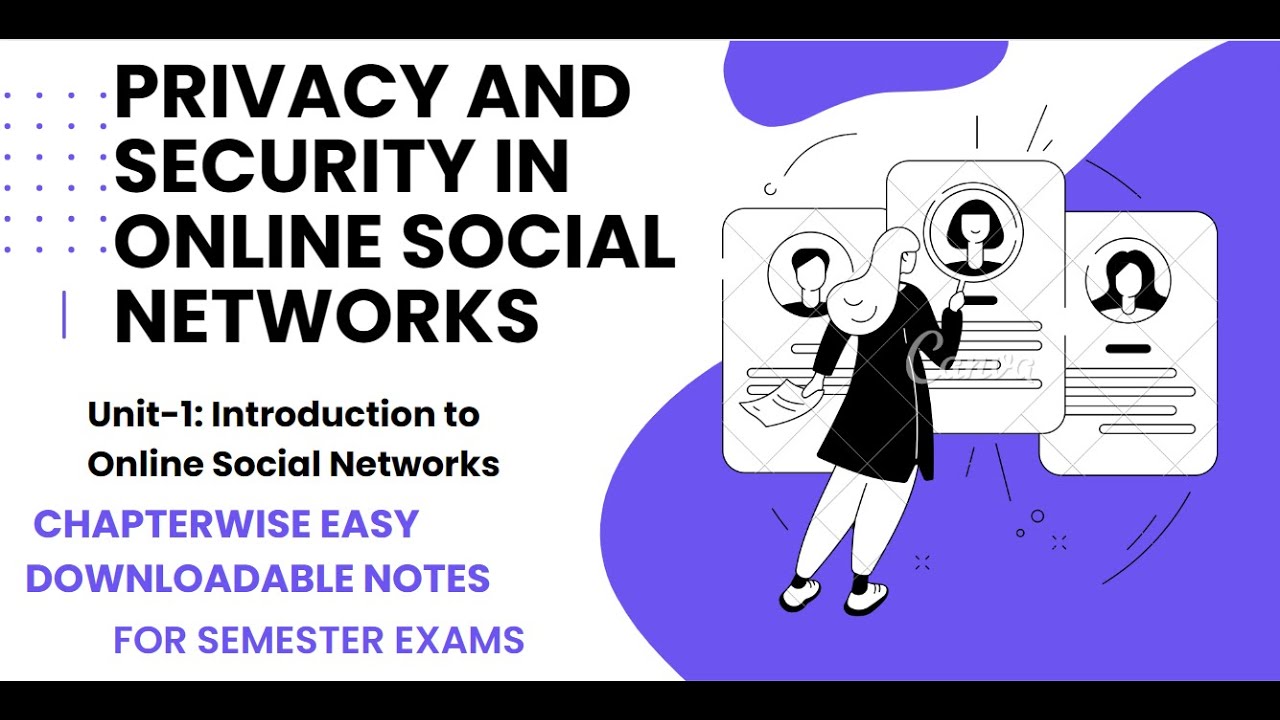 Privacy and Security in Online Social Networks Unit-1 Notes and Explanation in Easy Manner.