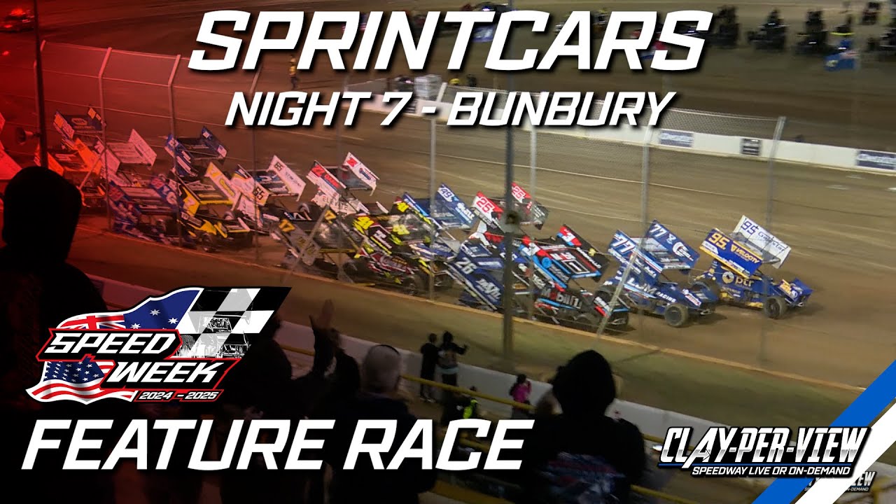 Sprintcars | USA vs. WA Speedweek - Bunbury - 4th Jan 2025 | Clay-Per-View
