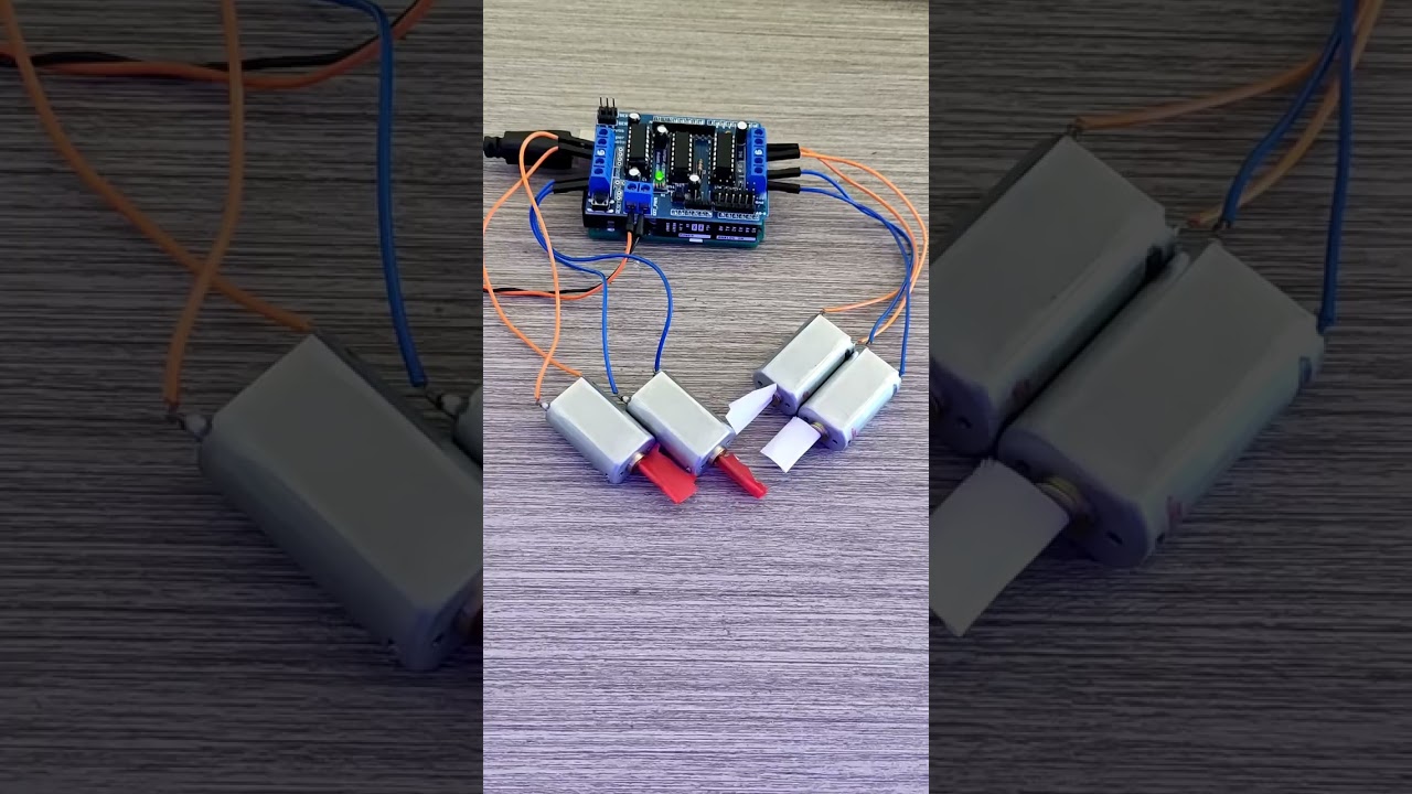 ⚡ Arduino Motor Shield Tutorial | DC Motor Control Made Easy! 🚀🔧