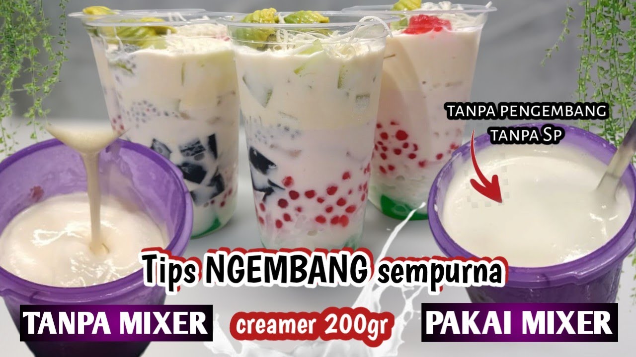 RESEP ES TELER RASA PREMIUM TAKARAN 200g CREAMER SUPER CREAMY ENAK BANGET