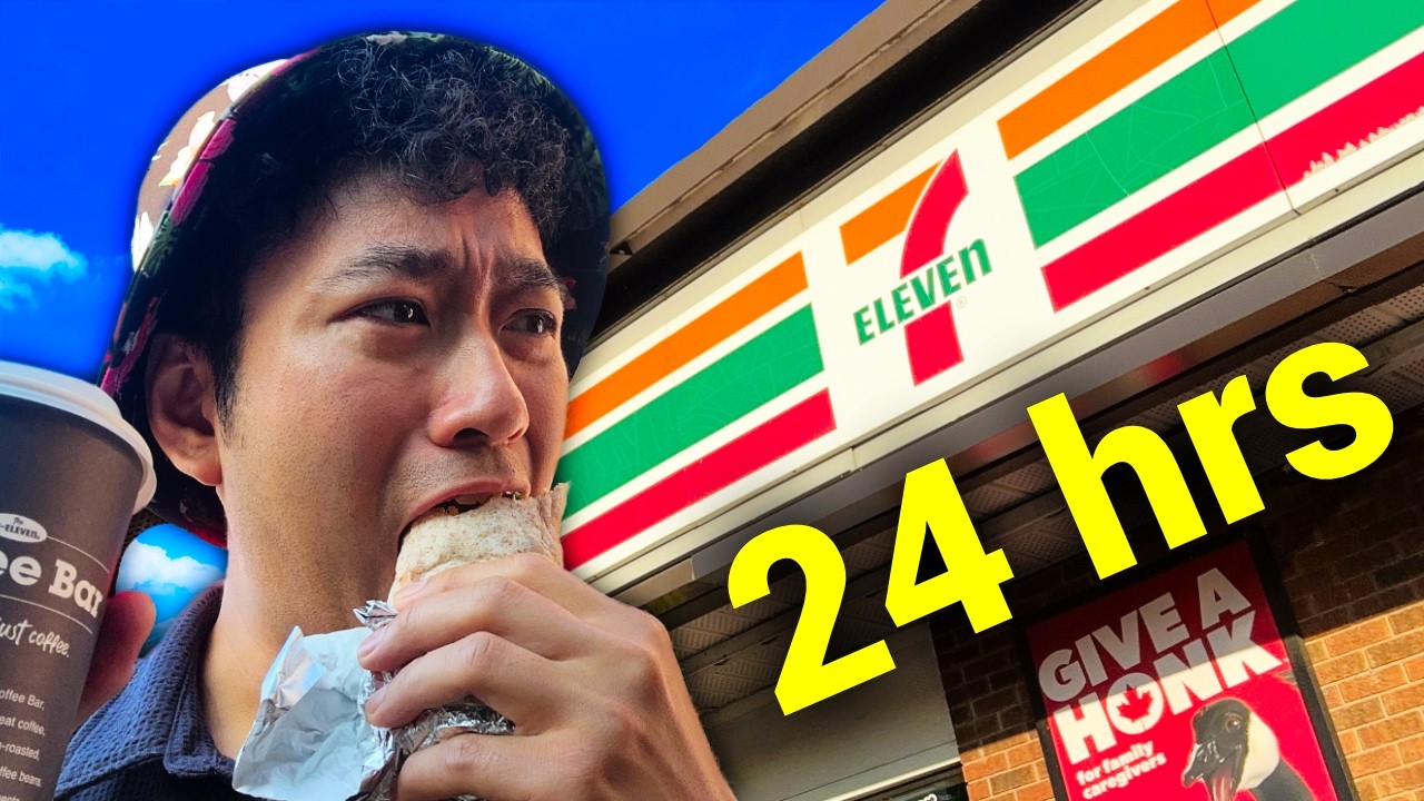 В течение 24 часов буду питаться ТОЛЬКО продуктами из 7-Eleven Canada.