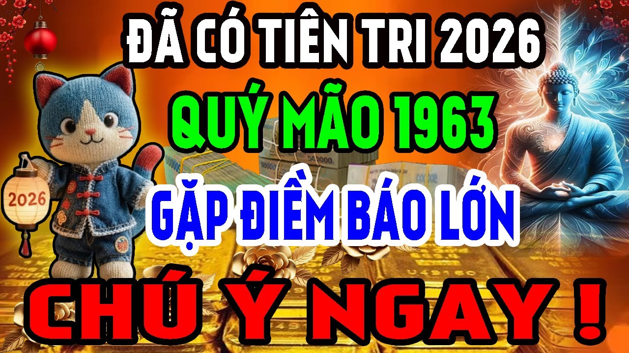 Sự Thật Động Trời Chỉ Tôi Dám Nói: Quý Mão 1963 Năm 2026 Gặp Điềm Báo Lớn, Không Xem Là Rất Phí