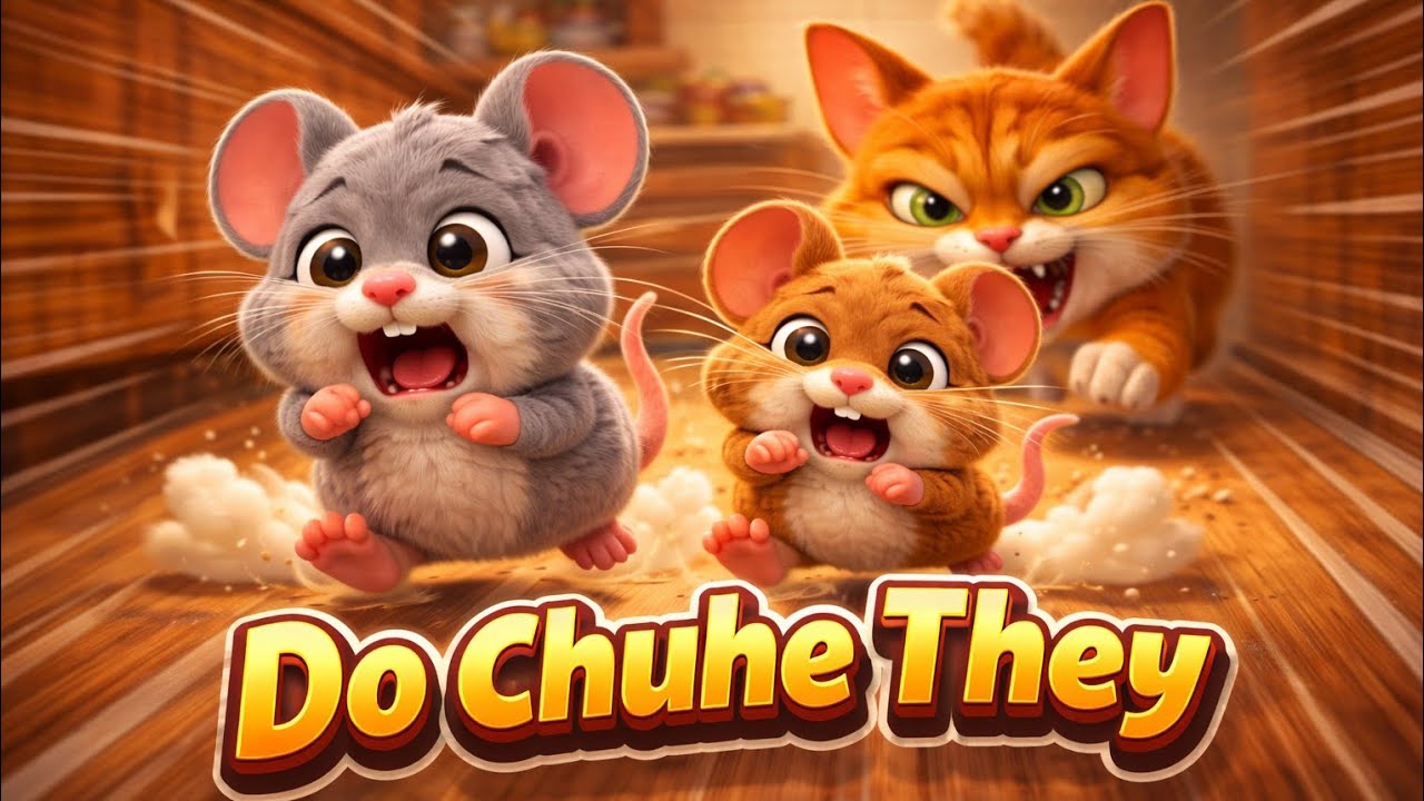 Do Chuhe They Mote Mote They | दो चूहे थे | हिंदी बालगीत | New Best Hindi Nursery Rhymes For Kids