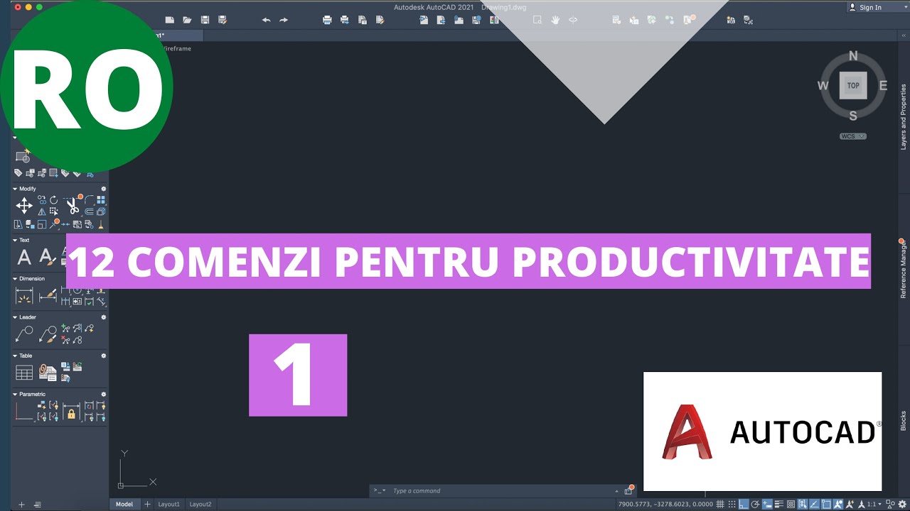 Comenzi pentru productivitate în AutoCAD | Partea 1