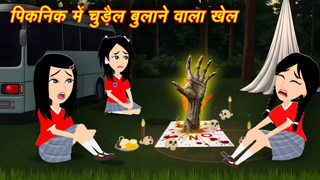 Chudail bulane wala khel - Bhootiya Khel | Bhootiya Cartoon | Horror Stories | Bhutiya Story | hindi