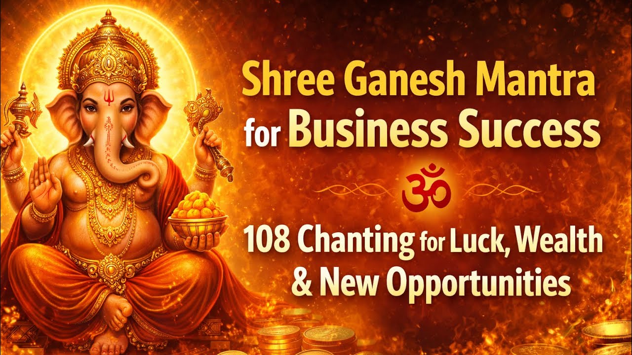 Shree Ganesh Mantra for Business Success | 108 Chanting for Luck, Wealth & New Opportunities