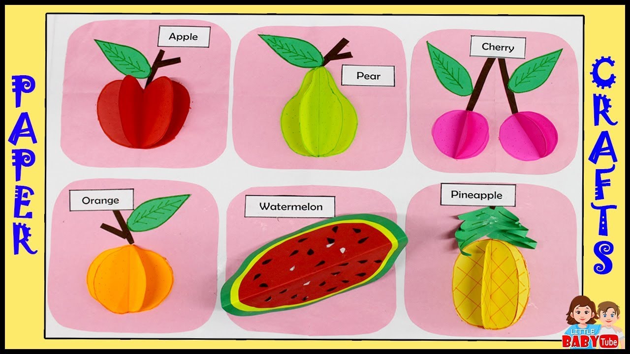 How To Make 3D Fruits With Paper | Paper Crafts | DIY Fruits
