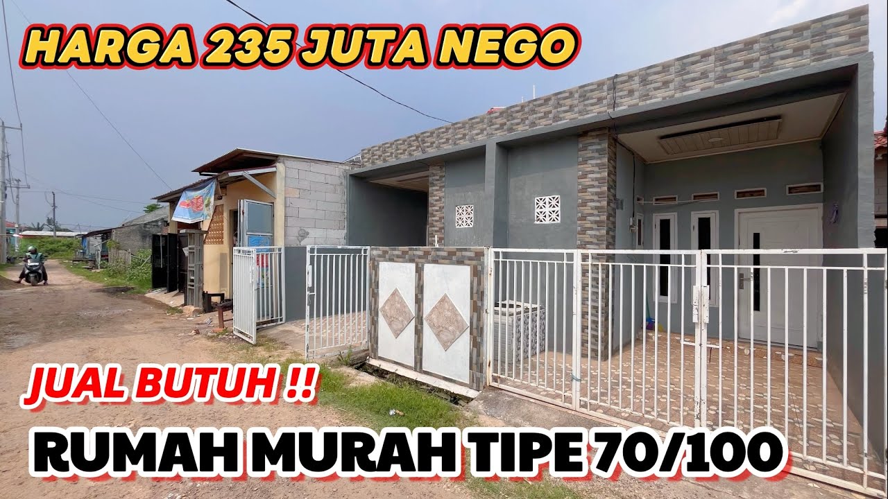 DI OBRAL MURAH RUMAH MINIMALIS MODERN TIPE 70/100 || HARGA 235 JUTA NEGO || 4 KM TIDUR, 2 KM MANDI 