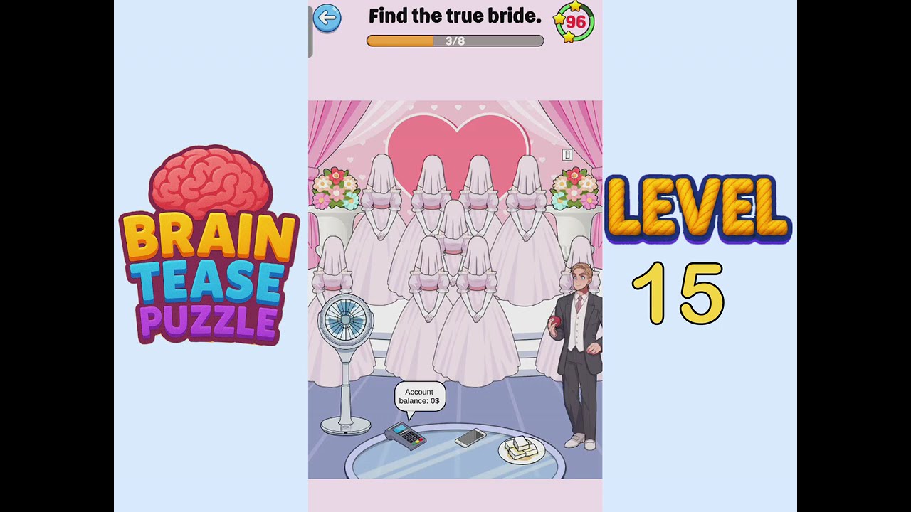 Brain tease puzzle level 15 Walkthrough Solution