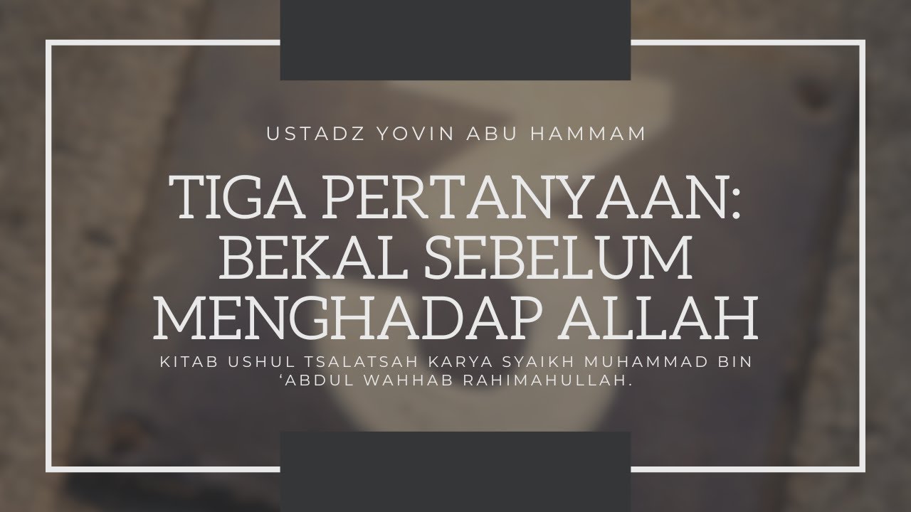 LIVE : Dalam Pelukan Takdir-Nya - Ustadz Yovin Abu Hammam