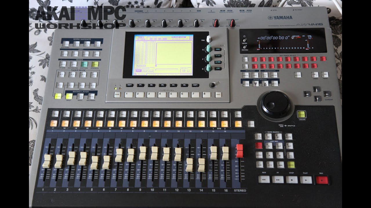 Быстрый старт работы на YAMAHA AW4416