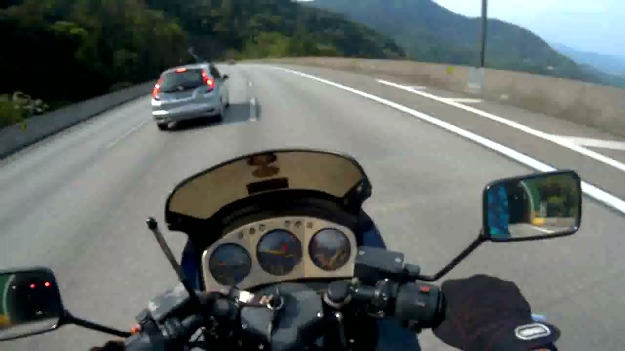 Descendo a serra do mar a bordo da Honda CBX 750 F , famosa 7 Galo #vemcomigo #7galoalenda ☠️🎥👊🏾✊🏾🏍️