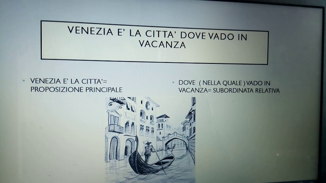 La subordinata relativa