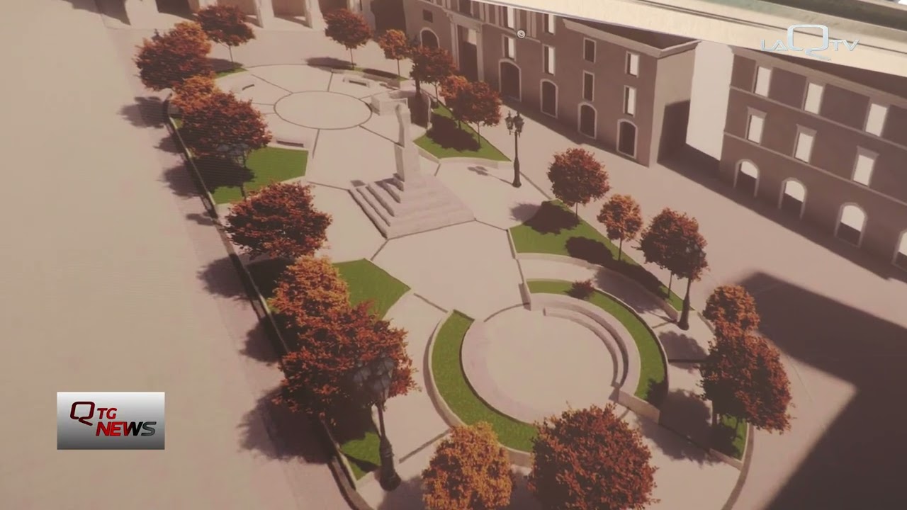 L'Aquila. Prende forma la nuova Piazza Palazzo