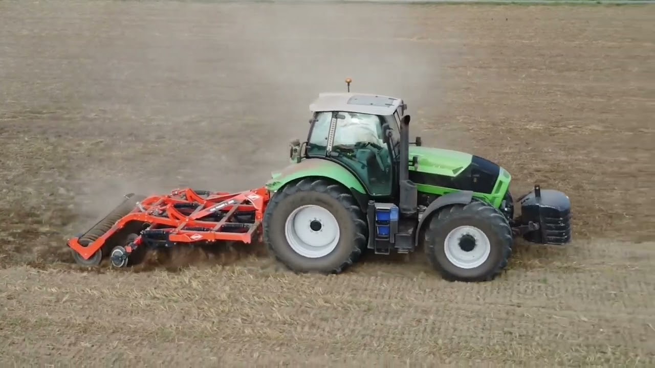 Siew rzepaku 2023. Class i Deutz-farh w akcji.