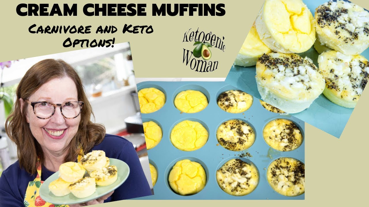 Cream Cheese Muffins | Options for Carnivore, Keto and Egg Fast