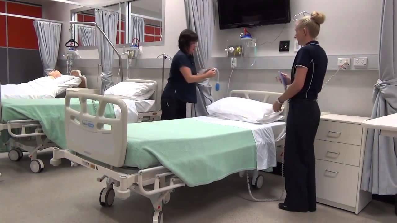 Making a hospital bed