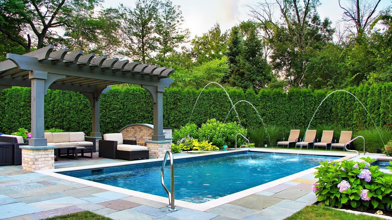 POOL SIDE GARDEN LANDSCAPING DESIGN IDEAS | HOW TO DESIGN A RESORT-STYLE SANCTUARY IN YOUR BACKYARD!