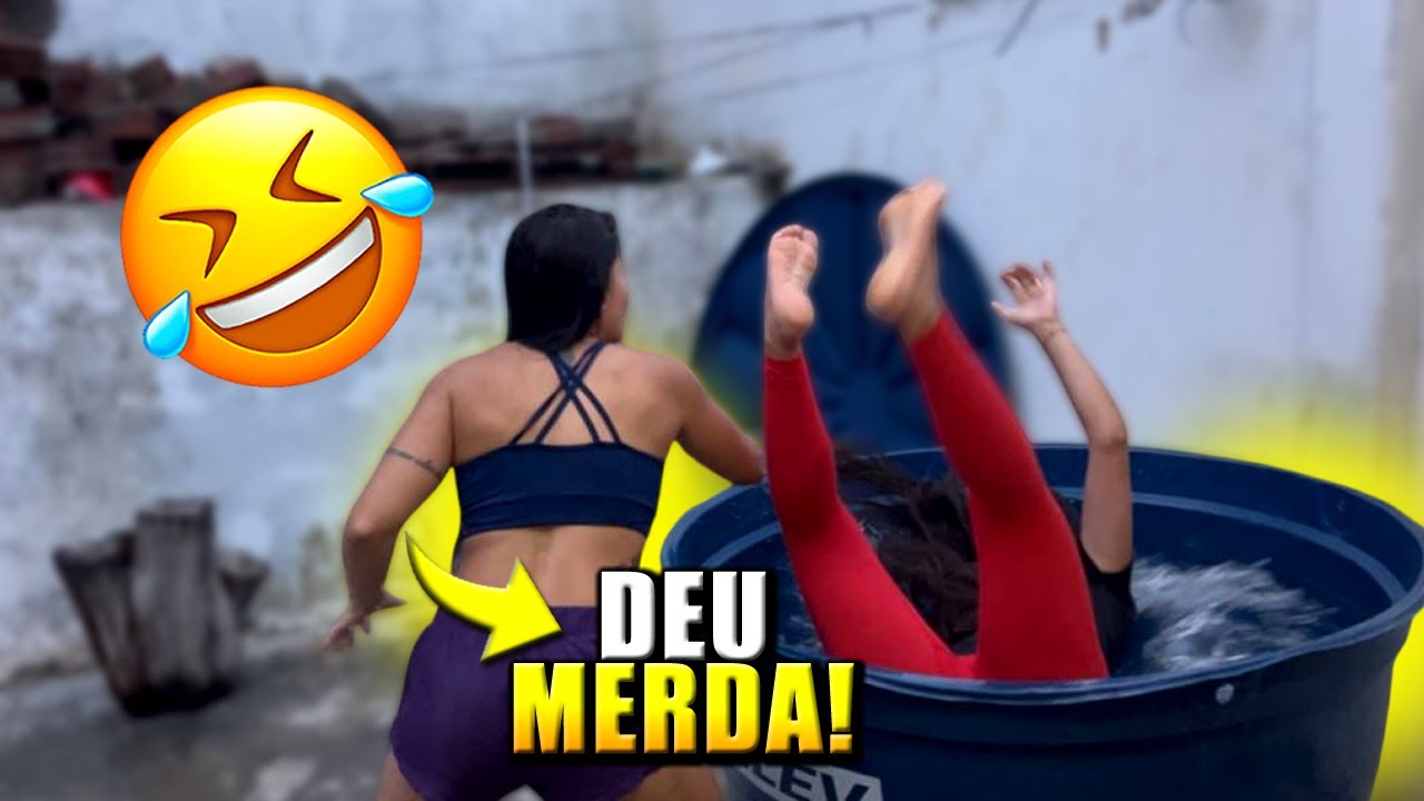 TATIANE JOGA BRENDA DENTRO DA CAIXA DE ÁGUA🤣