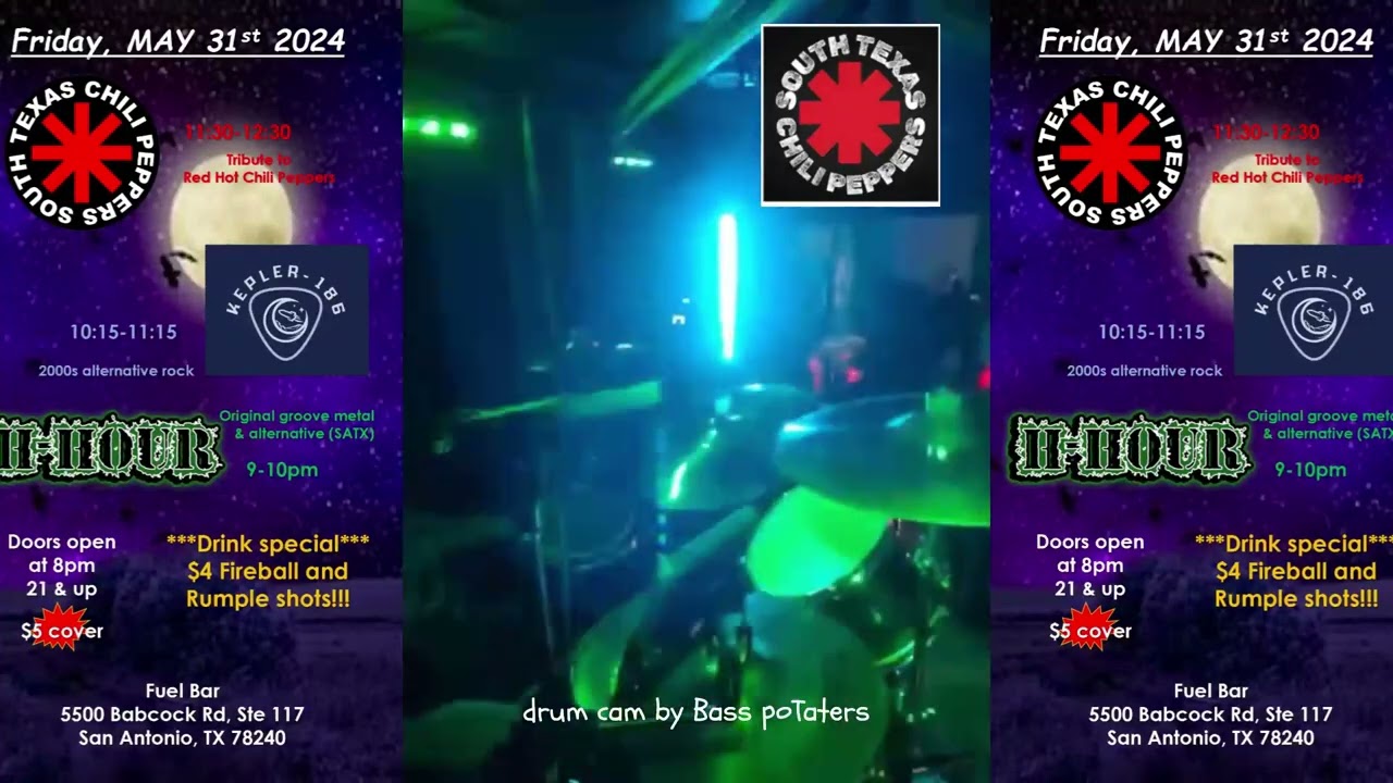 Soul To Squeeze STXCP drum cam Fuel Bar Friday 20240531