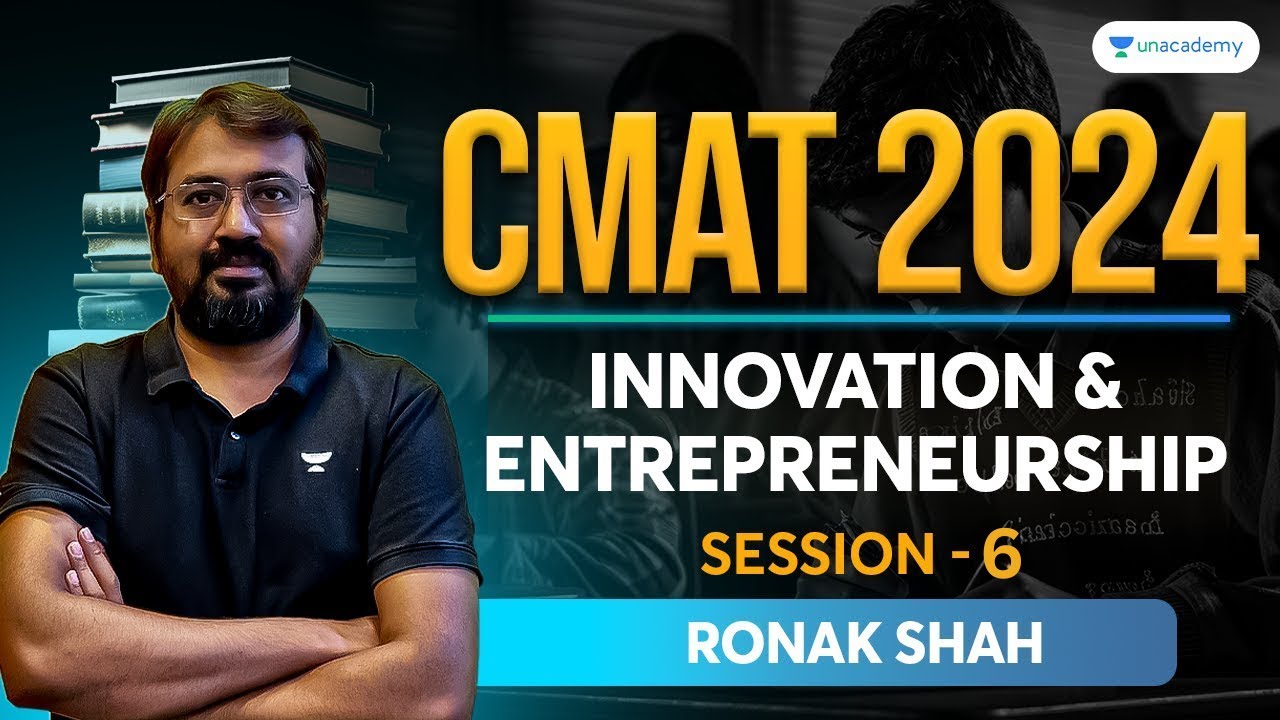 CMAT 2024 | Innovation and Entrepreneurship | Session - 06 | Ronak Shah #cmat2024
