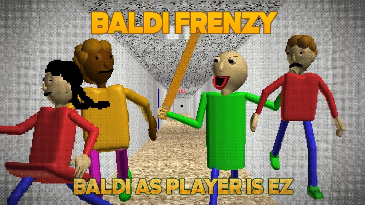 Балди в роли игрока Ez | Baldi Frenzy #2 — Roblox