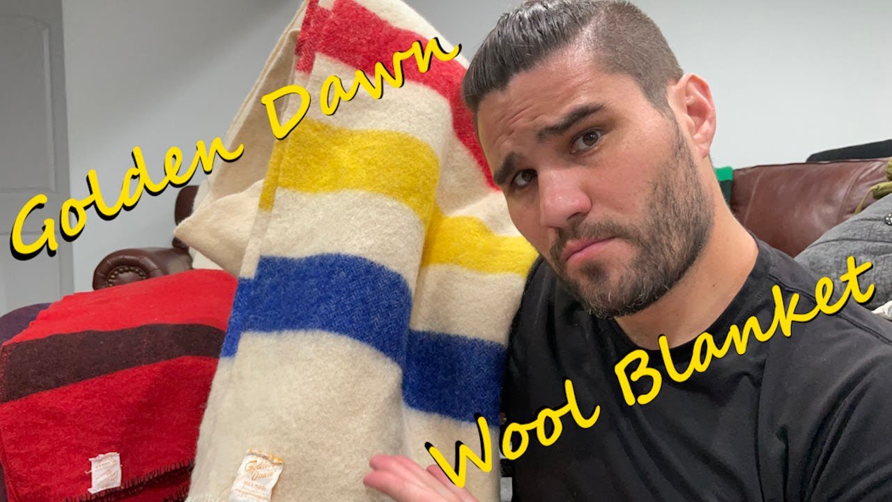 Golden Dawn Wool Blanket