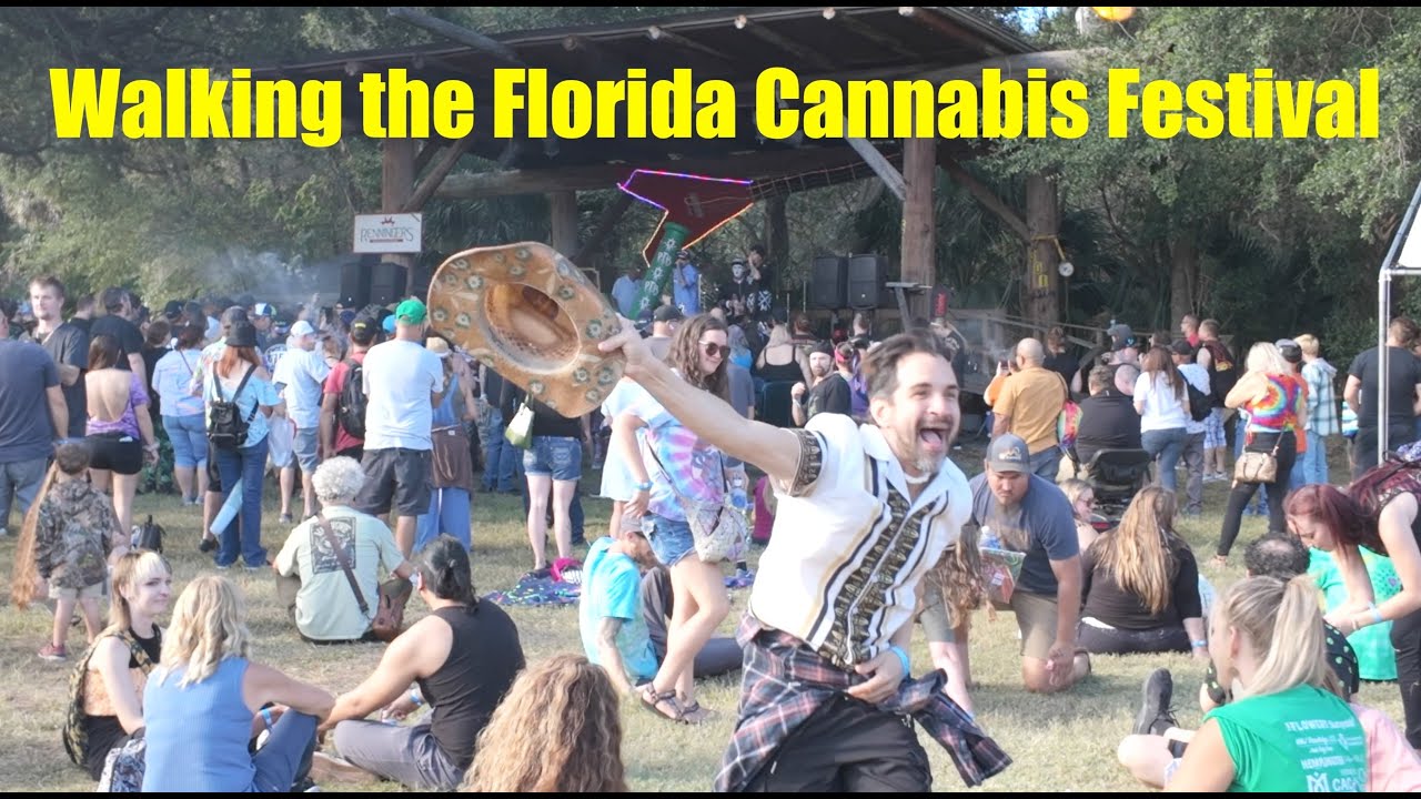 Walking around the Florida Cannabis Festival