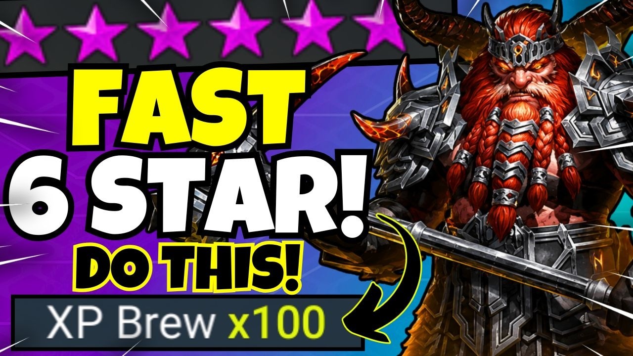 СДЕЛАЙ ЭТО для быстрой прокачки чемпионов до 6 ЗВЕЗД без вложений (F2P)!!! [Raid: Shadow Legends]