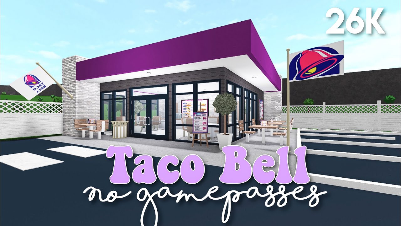 No Gamepasses Taco Bell - Bloxburg speedbuild