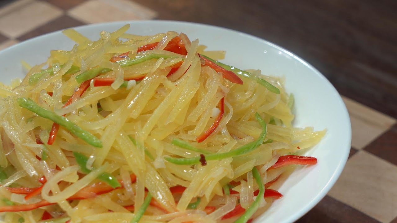 Холодное блюдо из тертого картофеля. Простое и аппетитное.