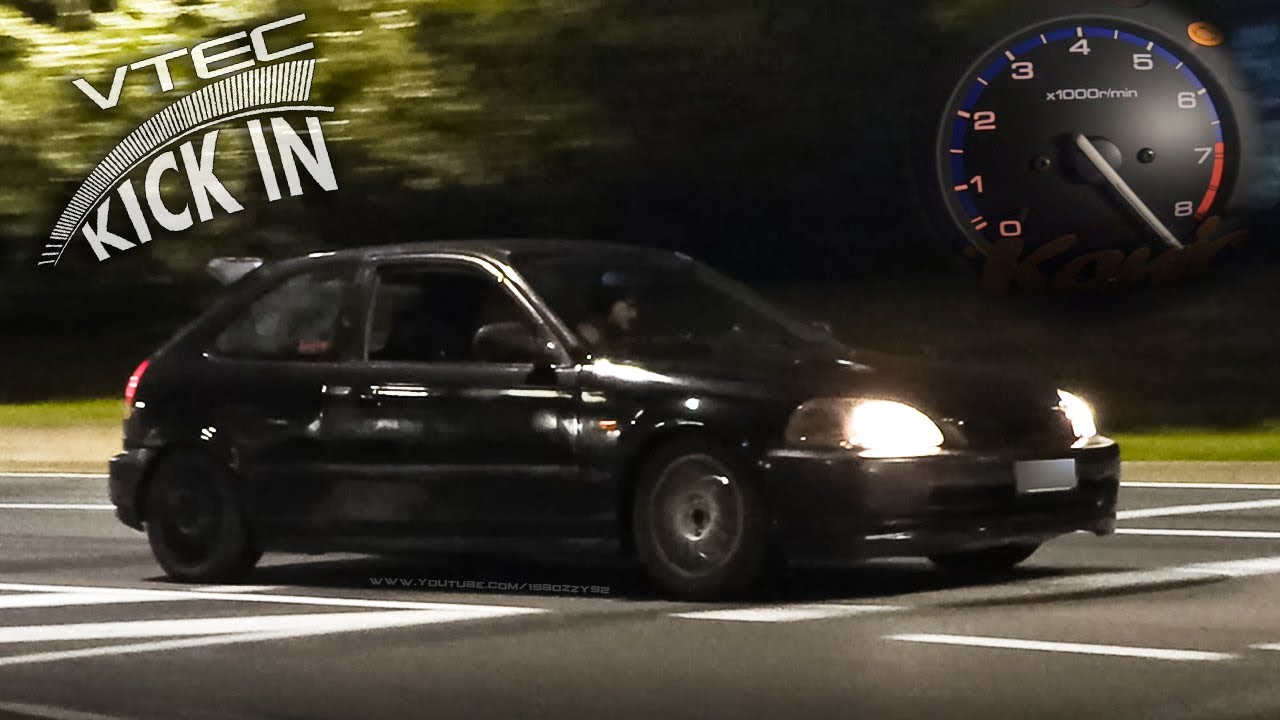 Honda Civic EJ9 w/ B16 Engine Swap: VTEC Sound (Intake + Exhaust), Accelerations & Tunnel Runs!
