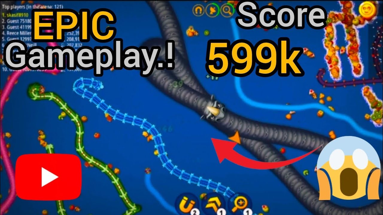 Worms zone snake game video..#views #trending #music #gaming #viral #snake 