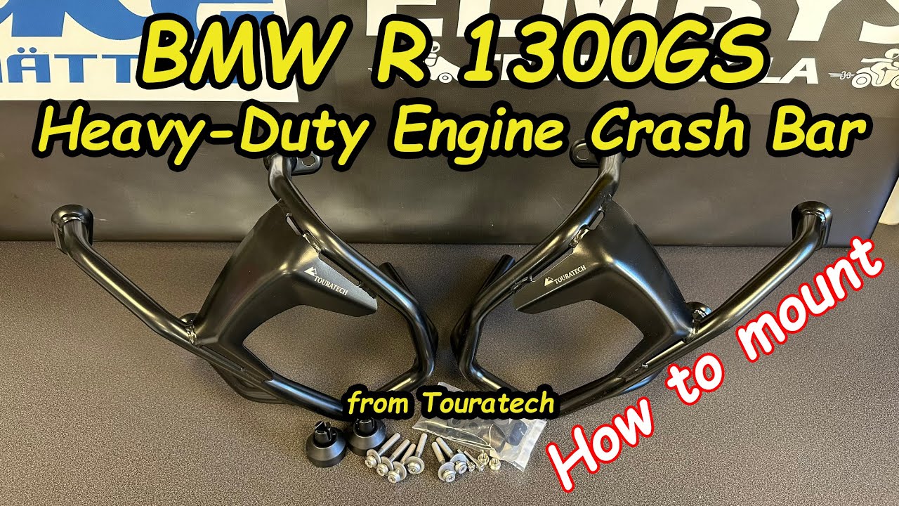 BMW R1300GS оснащён защитной дугой двигателя от Touratech