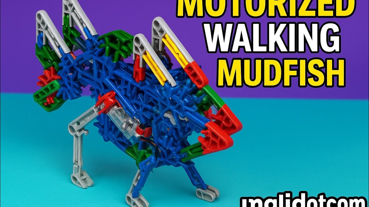 🐟 Motorized Walking Mudfish Maxima K’Nex DIY Construction Set Satisfying & Relaxing Toy 