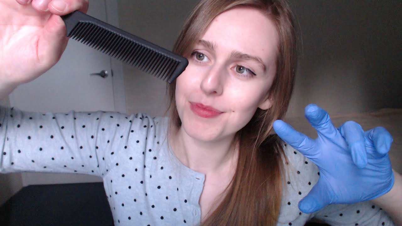 Ролевая игра ASMR «Проверка и лечение кожи головы с покалыванием»