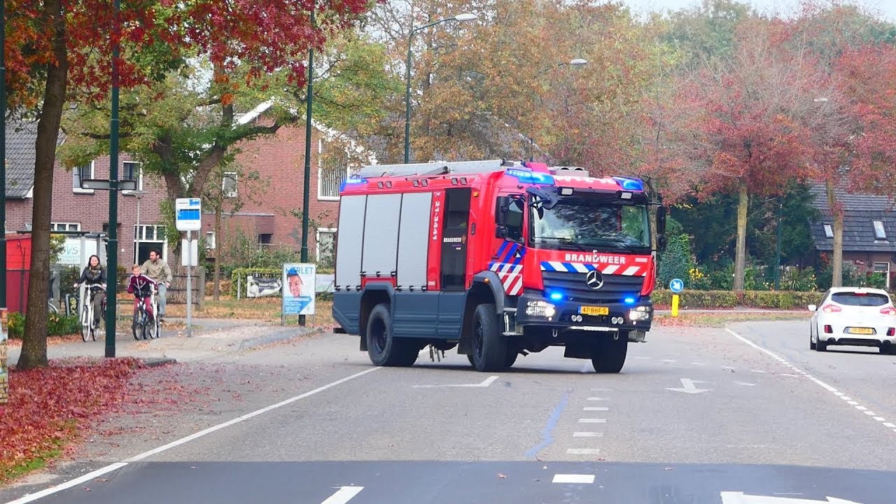 P1 Brandweer Schaijk 4x4 TS 21-3441 met spoed naar ongeval met quad in bossen Zeeland