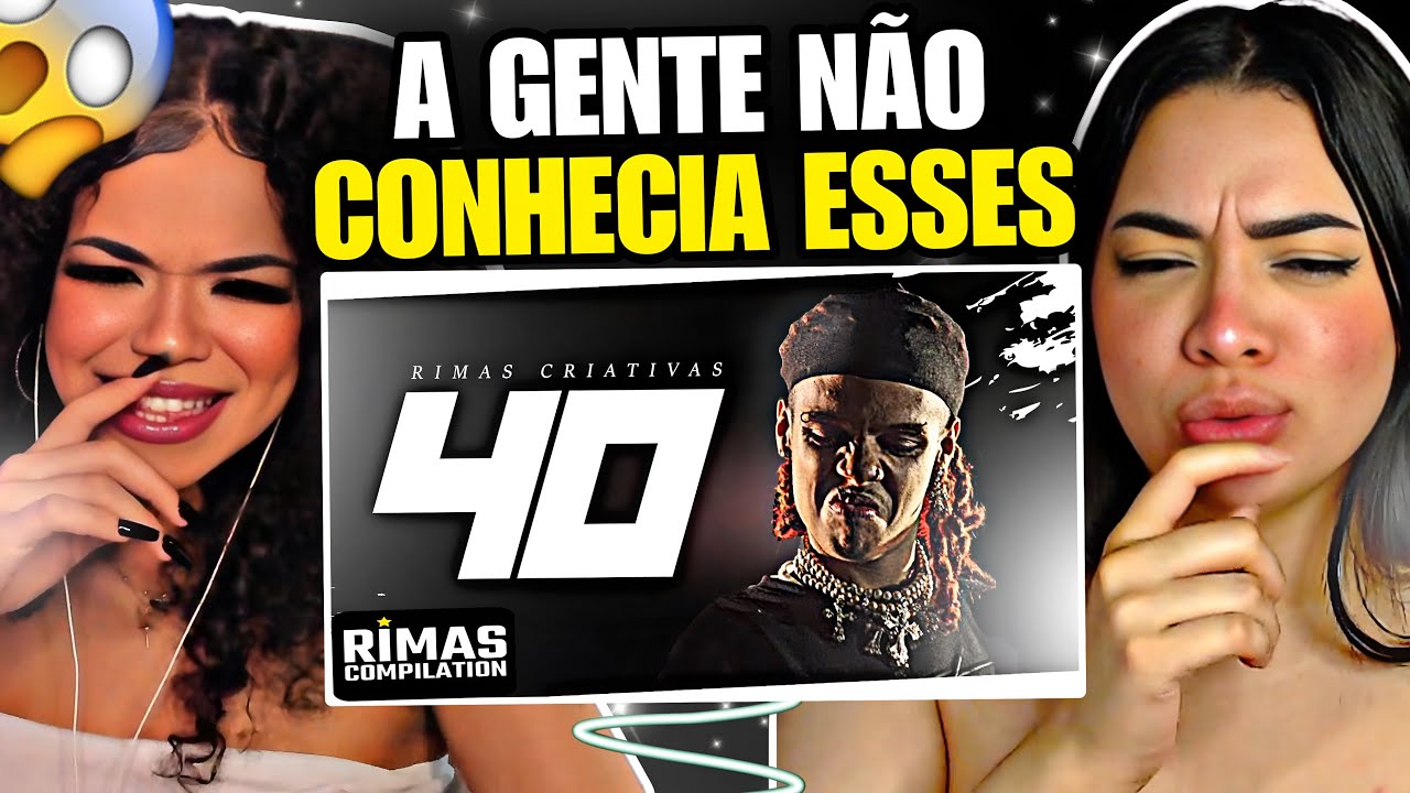 40 RIMAS CRIATIVAS em 2025! 🧠 | [ NAT e VIC MV REACT ]