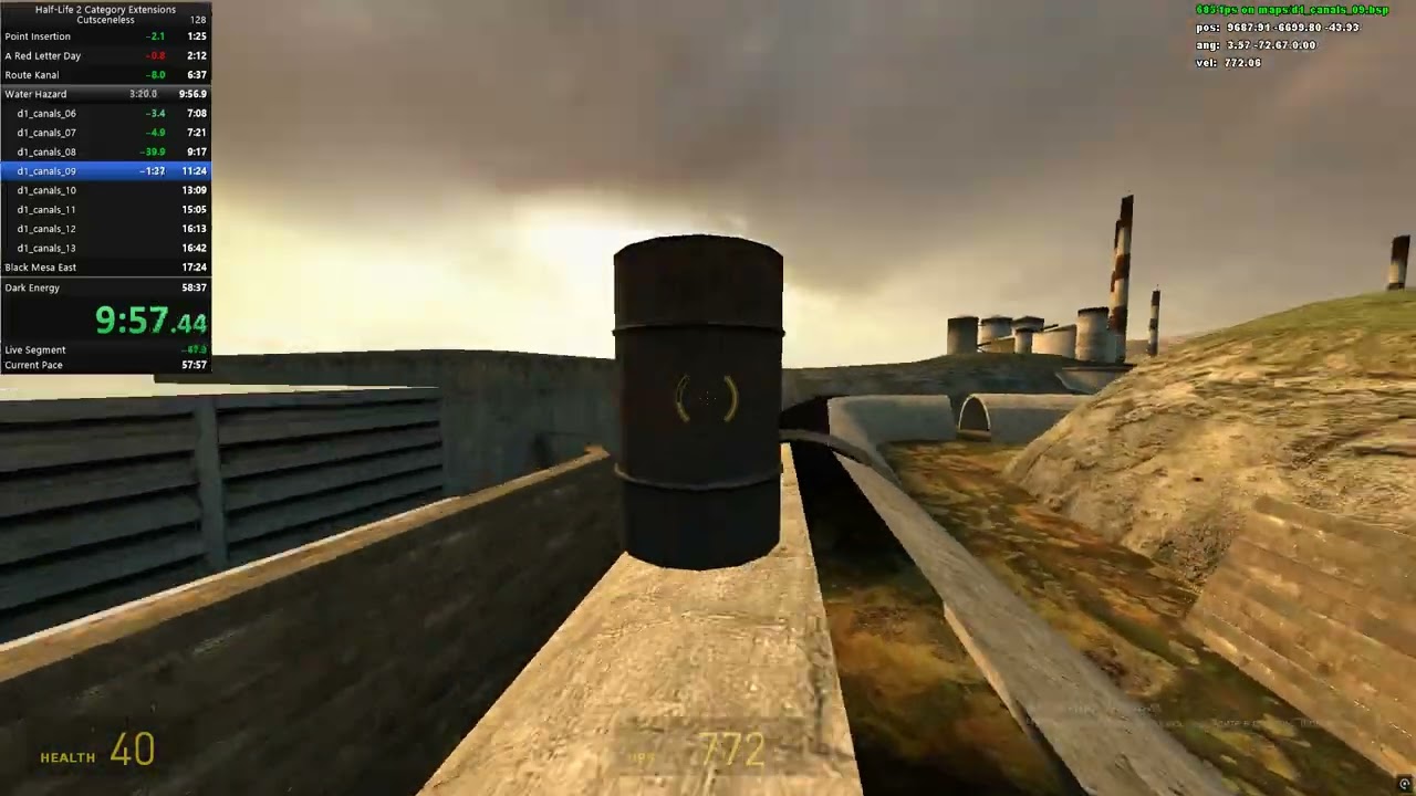 последний ран на полуживом пк в hl2 в категории hl1 movement fun%