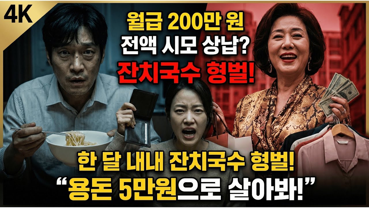 시어머니한테 월급 다 바치는 남편의 최후! 한 달 내내 면만 먹더니 결국 폭발한 남편에게 던진 사이다 한마디