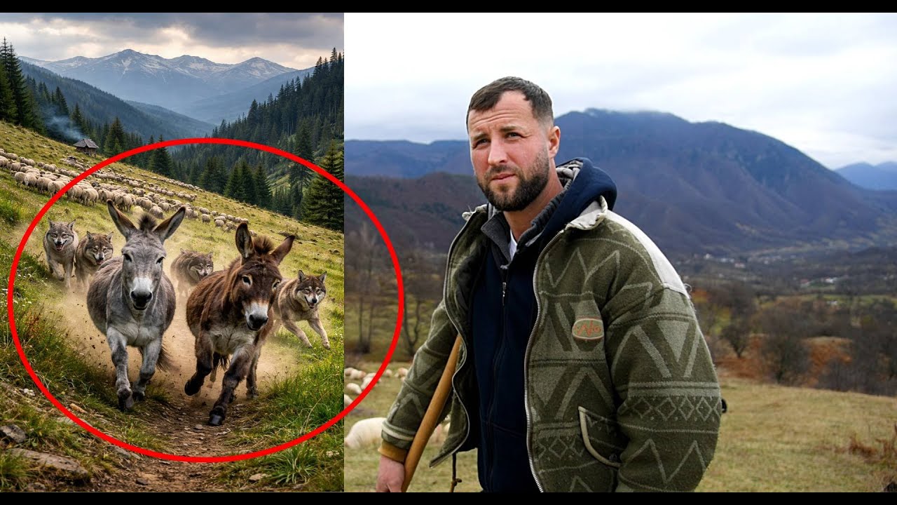 MAGARI ALERGATI DE LUPI - 10 CAINI CIOBANESTI SI 600 DE OI LA STANA LUI IONUT NICA !