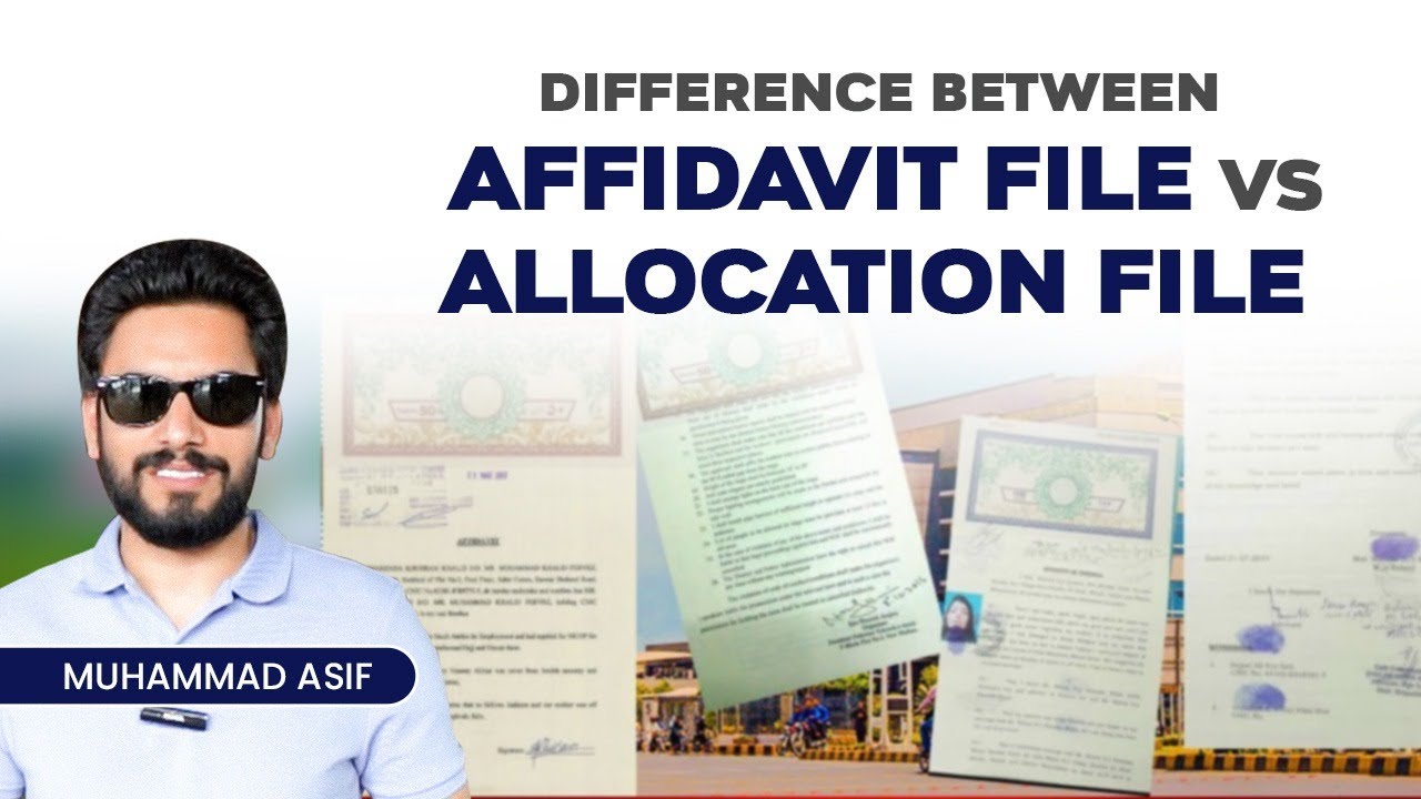 Difference Between Affidavit File vs Allocation File | 🔥 DHA Lahore | Property View